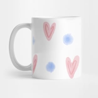 Pink hearts pattern Mug